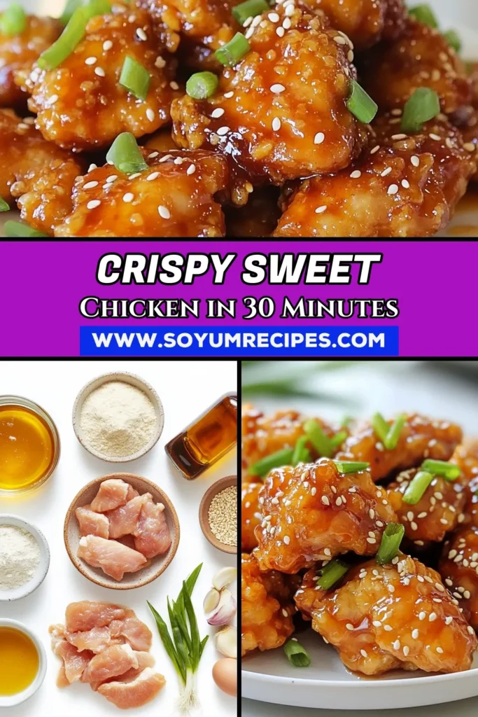 Indulge in this crispy honey sesame chicken recipe for a delightful meal that’s easy to prepare! This sweet and savory chicken recipe features tender fried chicken with honey glaze, perfect for any dinner occasion. With our simple sesame chicken sauce recipe, you'll impress family and friends in no time. Try this easy honey sesame chicken tonight and watch it disappear! Save this recipe for later! #HoneySesameChicken #EasyChickenRecipes #DinnerIdeas #CrispyChicken