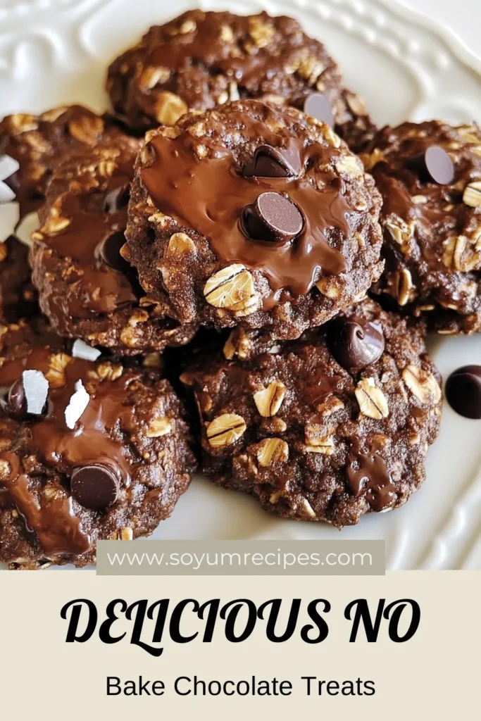 Indulge in these no-bake chocolate oatmeal cookies that are both delicious and quick to make! This easy chocolate cookies recipe combines rolled oats and creamy peanut butter for a healthy no-bake dessert that satisfies your sweet tooth. Perfect for a quick snack, this chocolate peanut butter cookie recipe takes just 10 minutes of prep. Try making these delightful treats today! Save this recipe for later! #NoBakeCookies #HealthyDesserts #OatmealCookies #ChocolateRecipes