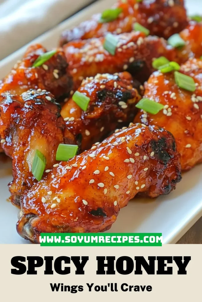 Looking for the perfect snack? Try these Sriracha honey chicken wings! This spicy chicken wings recipe features a delicious easy chicken wing marinade that gives the chicken wings with honey a fantastic flavor. Baked to crispy perfection, these crispy oven-baked wings are sure to impress at your next gathering. Save this recipe for a fun meal or game day celebration! #SrirachaHoneyChickenWings #SpicyChickenWings #BakedChickenWings #EasyChickenWings