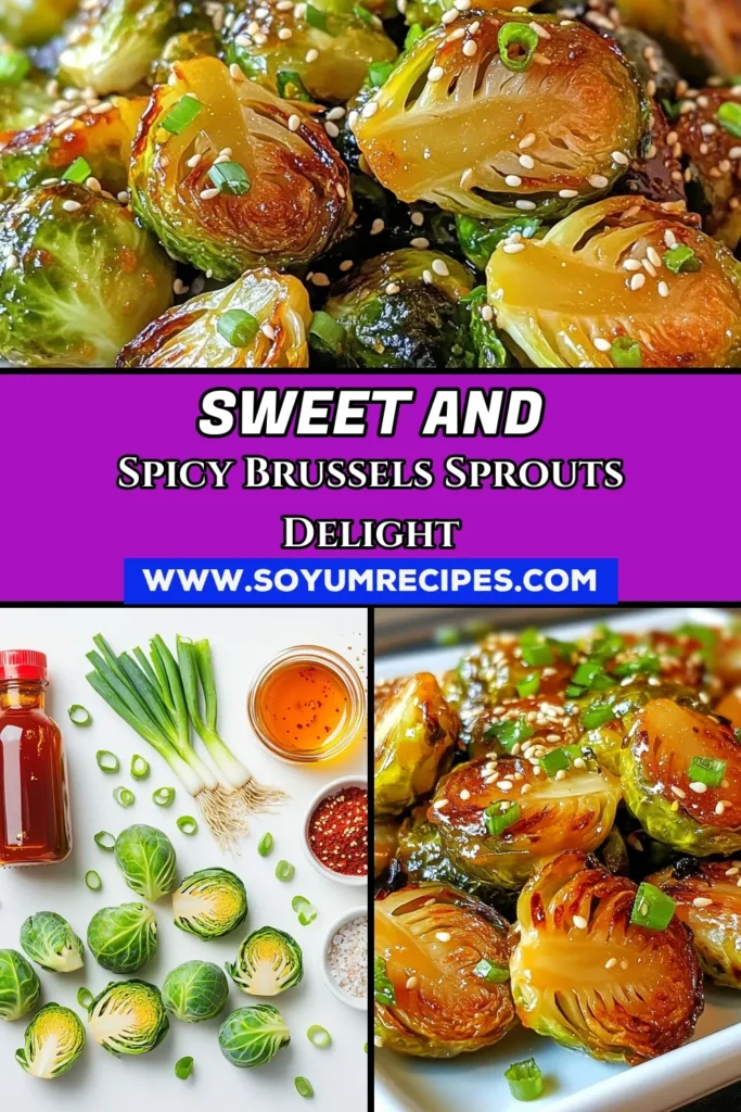 Discover the perfect balance of sweet and spicy with this Honey Sriracha Brussels Sprouts recipe! These roasted Brussels sprouts are coated in a delicious honey Sriracha glaze, creating an easy Brussels sprouts dish that will impress everyone. Garnished with sesame seeds, this spicy honey Brussels sprouts recipe is a must-try side for any meal. Click now to save this flavorful recipe and elevate your cooking! #HoneySrirachaBrusselsSprouts #RoastedBrusselsSprouts #SpicyHoneyBrusselsSprouts #EasyBrusselsSproutsDish