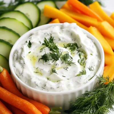 Greek Yogurt Ranch Dip Flavorful and Fresh Delight