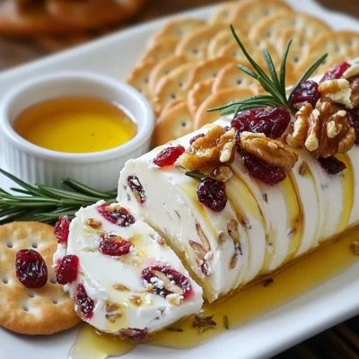Rosemary Cranberry Goat Cheese Log Simple Delight